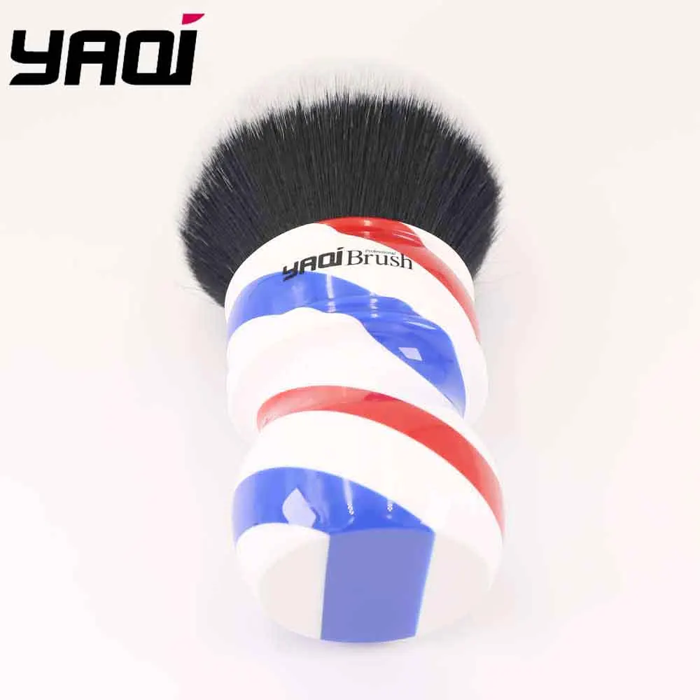 Yaqi 75 мм Monster Tuxedo кисть для бритья с ручкой Barberpole