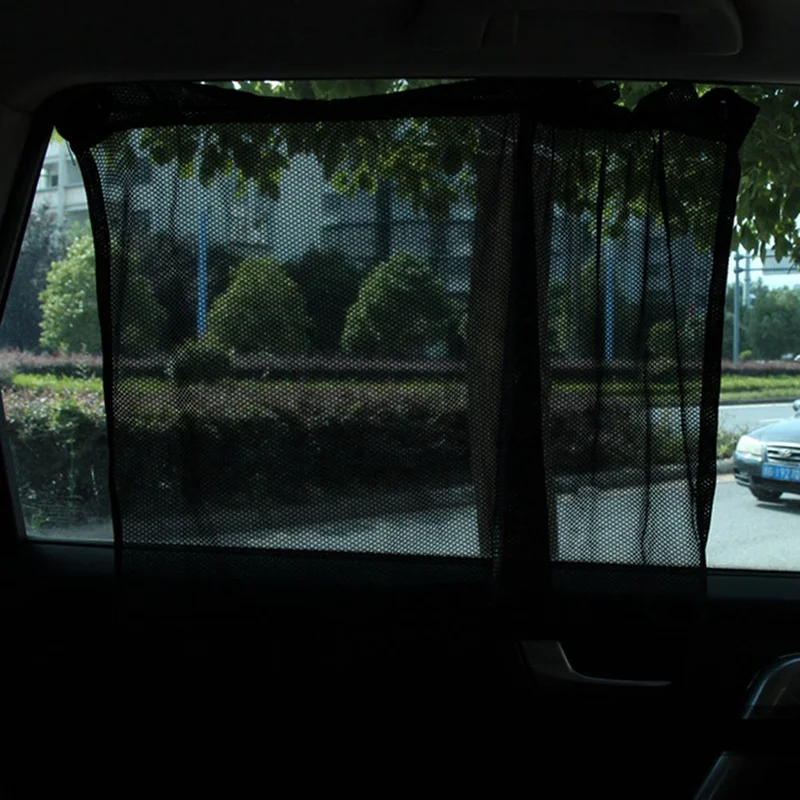2 шт. Авто шторы боковое окно Защита от солнца тенты 43*32 см лобовое стекло солнцезащитный экран козырек черный занавеска для детской кроватки УФ Блок защиты