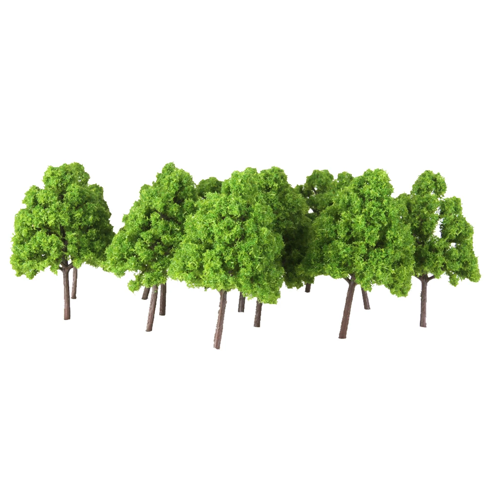 25Pcs Train Layout Model Trees 1:150 N Scale Garden War Game Diorama Scenery Accessory