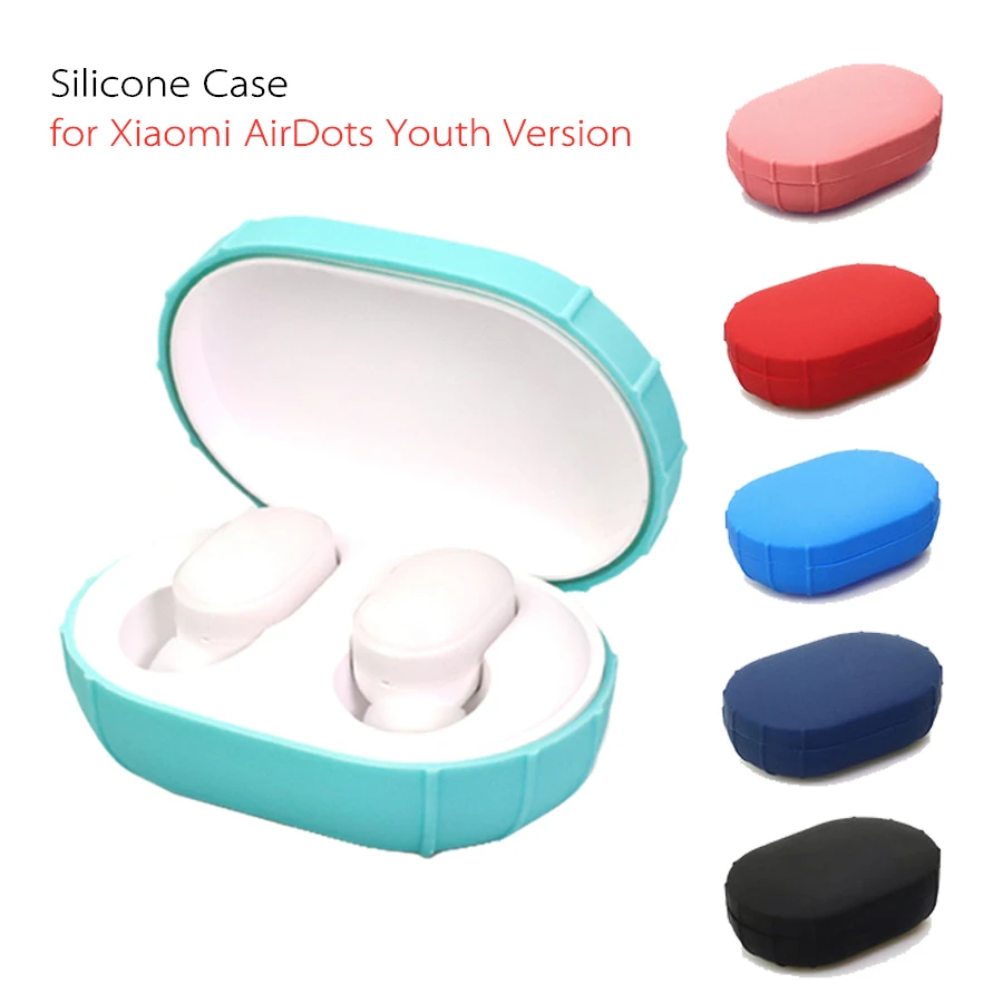 

Silicone Case Cover for Xiaomi Mi AirDots Youth Edition Wireless Bluetooth Earphone TWS Charging Case Soft TPU Protective Shell