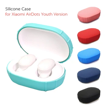 

Silicone Case Cover for Xiaomi Mi AirDots Youth Edition Wireless Bluetooth Earphone TWS Charging Case Soft TPU Protective Shell