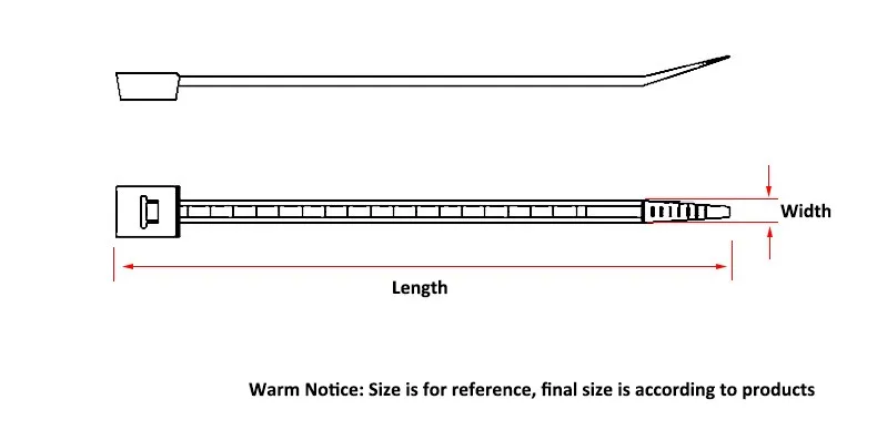 self-locking white cable ties