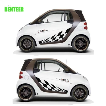 

2pcs car body sticker For Mercedes benz AMG Smart