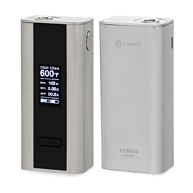 Атомайзер Joyetech Cuboid TCR 150 Вт OLED дисплей 0 96 дюйма двойная батарея черный|joyetech cuboid