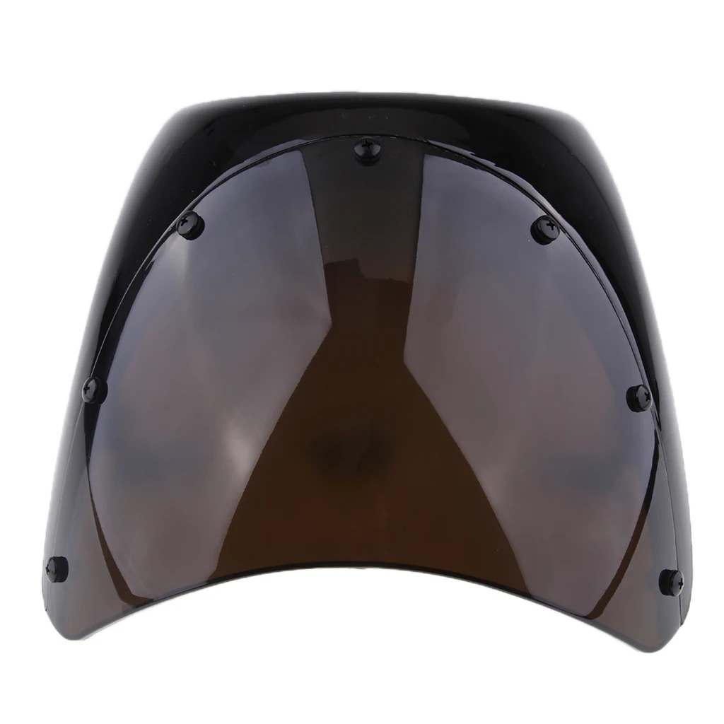 Retro Cafe Racer Style 7'' Headlight Lamp Handlebar Fairing Windshield Universal Less Turbulence Improves Stability