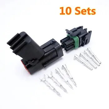 

10 Sets Enhanced Seal 4 Pins Way Connector Plug For Car Delphi 2.5 Series New
