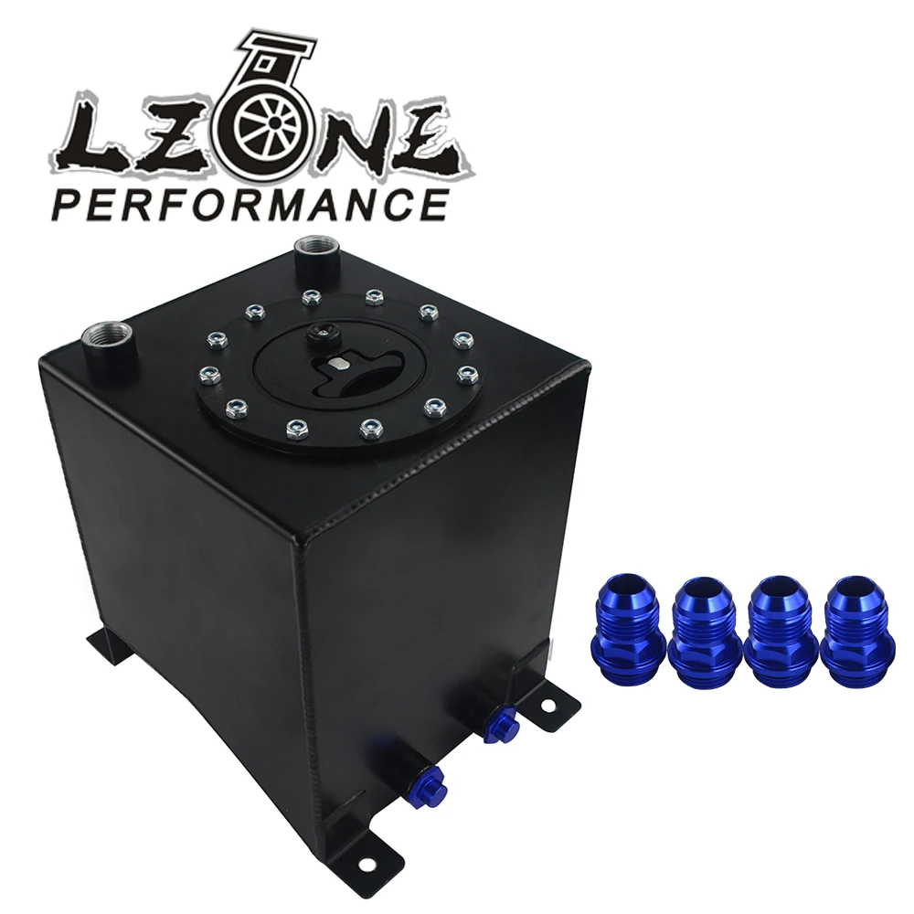 

LZONE - 2.5 Gallon 10L Aluminum Race Drift Fuel Cell Tank Fuel Surge Tank Without Level Sender 210*215*225mm JR-TK13