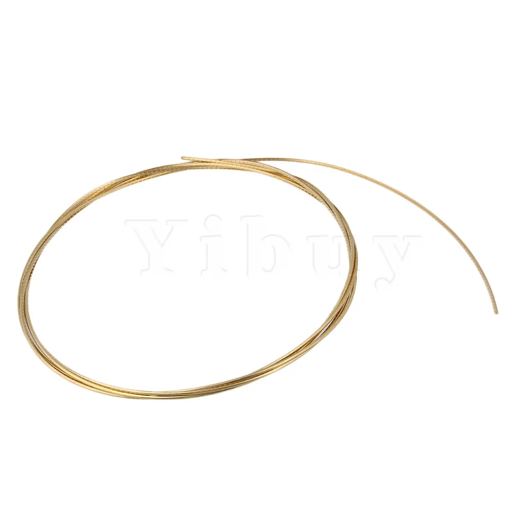 Yibuy Gold 8ft Guitar Fret Wire For Electric Guitar 2.3mm