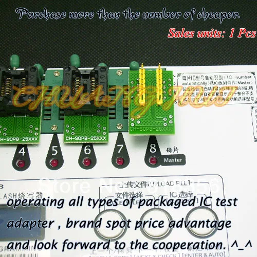 

25XXX eeprom flash Adapter SOP8+SOP8 for SPI-FLASH Programmer Adapter 150mil