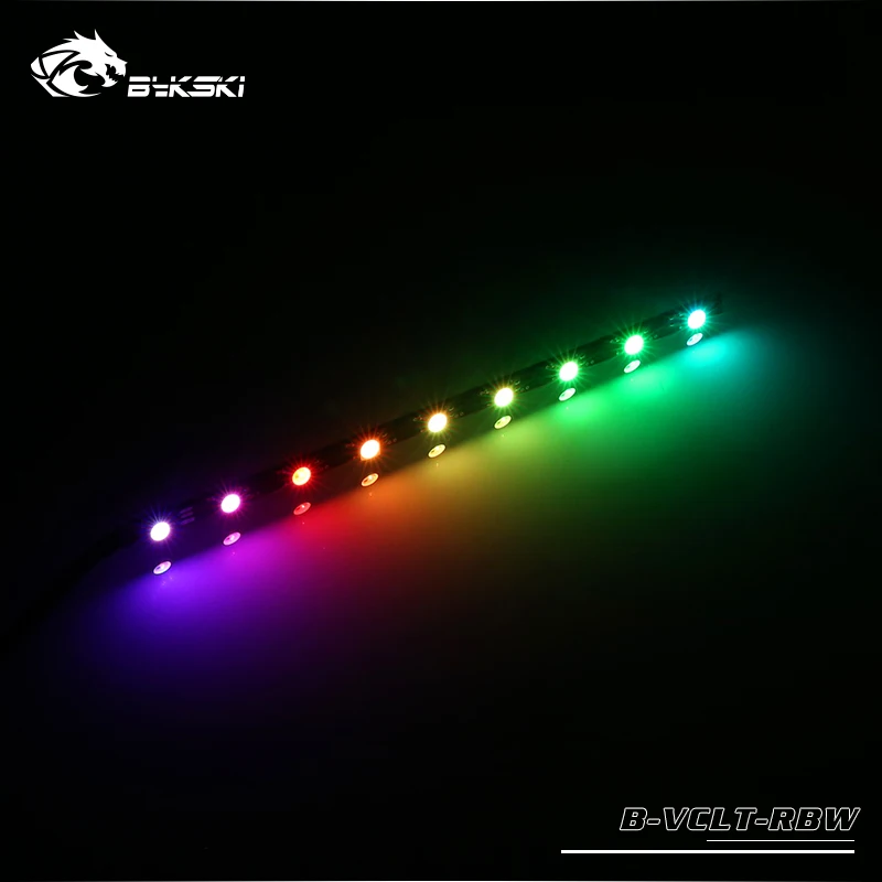 Светодиодная лента Bykski для ЦП GPU Block/12 V 4PIN RGB strip/5 V 3PIN A-RGB светильник/Поддержка AURA SYNC в M/B - Цвет лезвия: 3pin 5v A-RGB Light