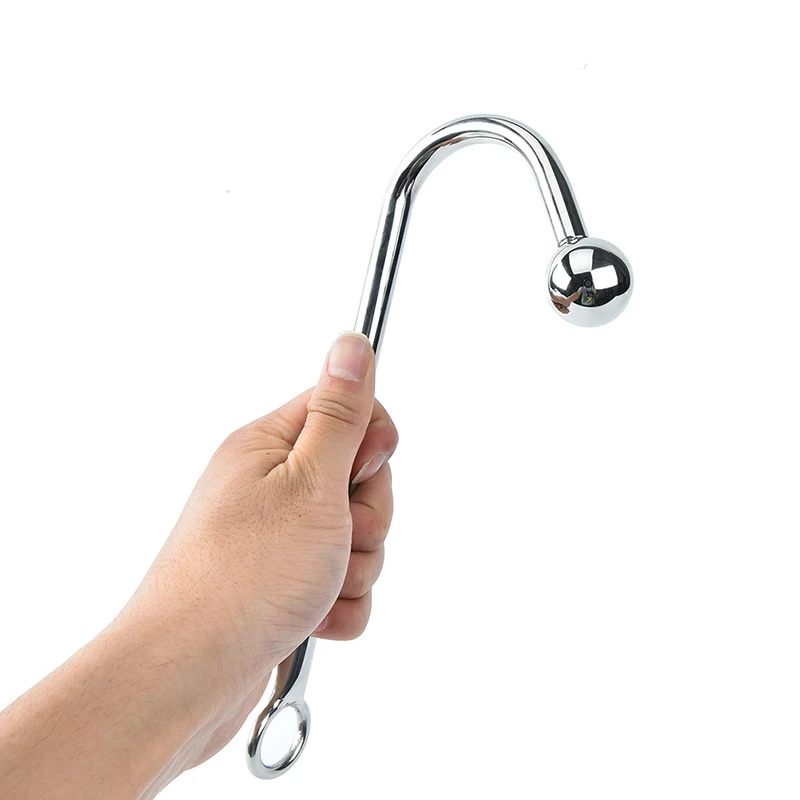 Metal Butt Plug With Ball Anal Plug Adult Games 30*250mm Stainless Steel Anal Hook Anal Dilator Gay Sex For Men Women Party Toys