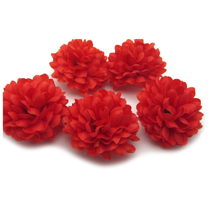 HOT 30pcs Daisy Artificial Fake flower Silk Spherical Heads Bulk Wedding Party Decor