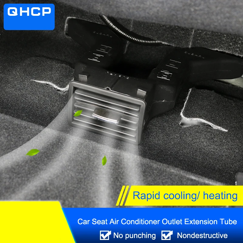 

QHCP Plastic Car Back Seat Air Conditioner Outlet Extension Tube Blinds Modified Accessory For Subaru Forester 2019 Car Styling
