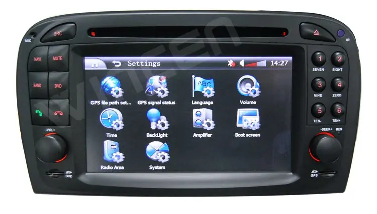 Sale 6.2" Car DVD Player for BENZ SL R230 (2001-2004.6) with 3D Menu multi-languages onboard computer Free Shipping Free  Map 4