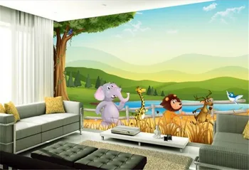 

3d Digital Print Wall paper3D Children's Room TV Background Wall Decoration Wallpaper 3d Wallpaper