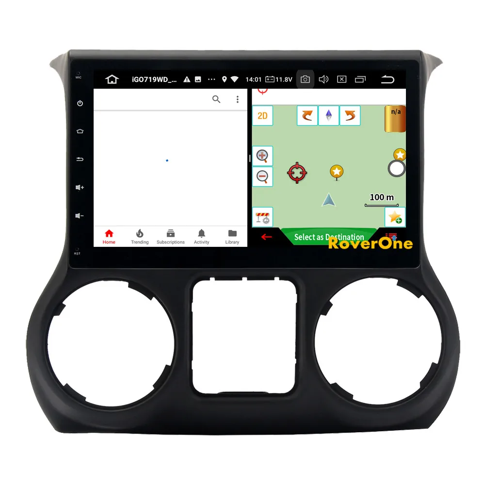 Sale RoverOne For Jeep Wrangler 2011 - 2016 Android 9.0 Autoradio Car Multimedia Player Radio GPS Navigation Head Unit NO DVD 12