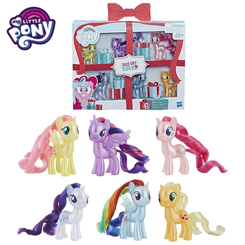 

My Little Pony Color Boxed Toy Set Twilight Sparkle Princess Celestia Pinkie Pie Flutter Shy Action Figure Dolls Toys Gift