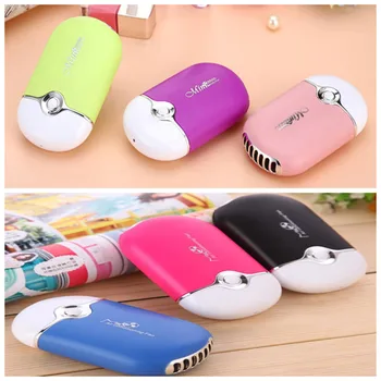 

Mini portable hand held desk air conditioner humidification cooler cooling fan