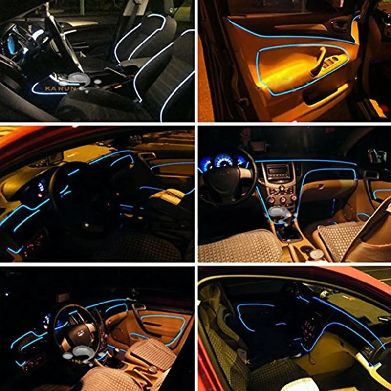 6 м звук неоновые полосы светильник RGB светодиодный салона автомобиля