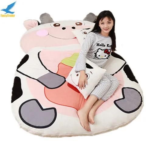 Fancytrader-Giant-Plush-Cartoon-Animal-Cow-Tatami-Stuffed-Soft-Beanbag-Bed-Carpet-Mat-Sofa (4)