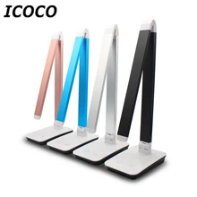ICOCO Чувствительная Сенсорная диммерная настольная лампа для чтения, светодиодный ночной Светильник Складная, переносная, настольная лампа для офиса, Новинка