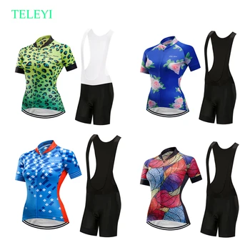 

2020 Women's cycling clothing summer breathable bicycle clothes kit female mtb bike short jersey set uniform sport dress maillot