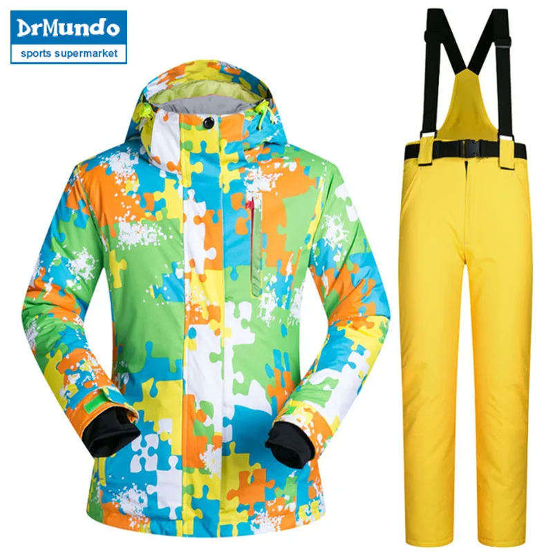 

High Quality Men Ski Suit Male Outdoor Snow Jackets Pants Windproof Waterproof Snowboard Suit Winter Ski Jackets Brands