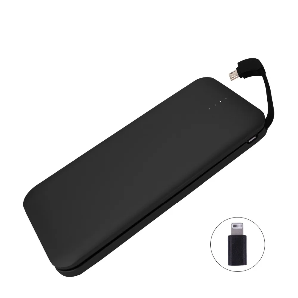 Nohon Portable Power Bank, 8000mAh Built in adapter for