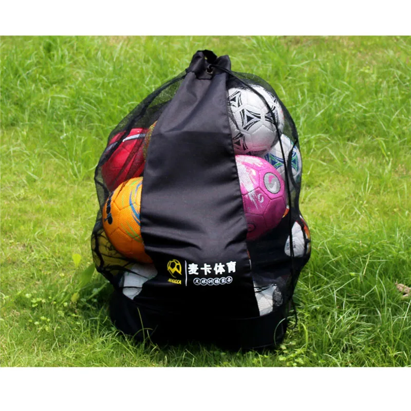 Футбольная сумка для мячей, профессиональная тренировочная сумка для футбола, сетчатый держатель, сумки для футбольного мяча, 15 шт