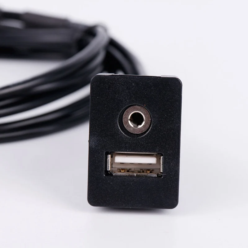 Автомобильный аудио USB AUX удлинитель кабеля 1 м AUX аудио USB кабель