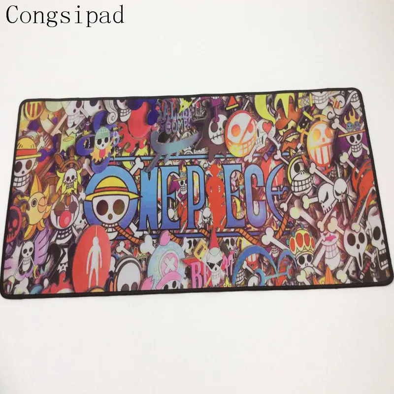 Congsipad 90*40 см цельный коврик для мыши игровой коврик для мыши большой мультфильм аниме резиновый коврик для мыши и клавиатура Коврик Настольный коврик для геймера - Цвет: Not Lock Edge 60x30
