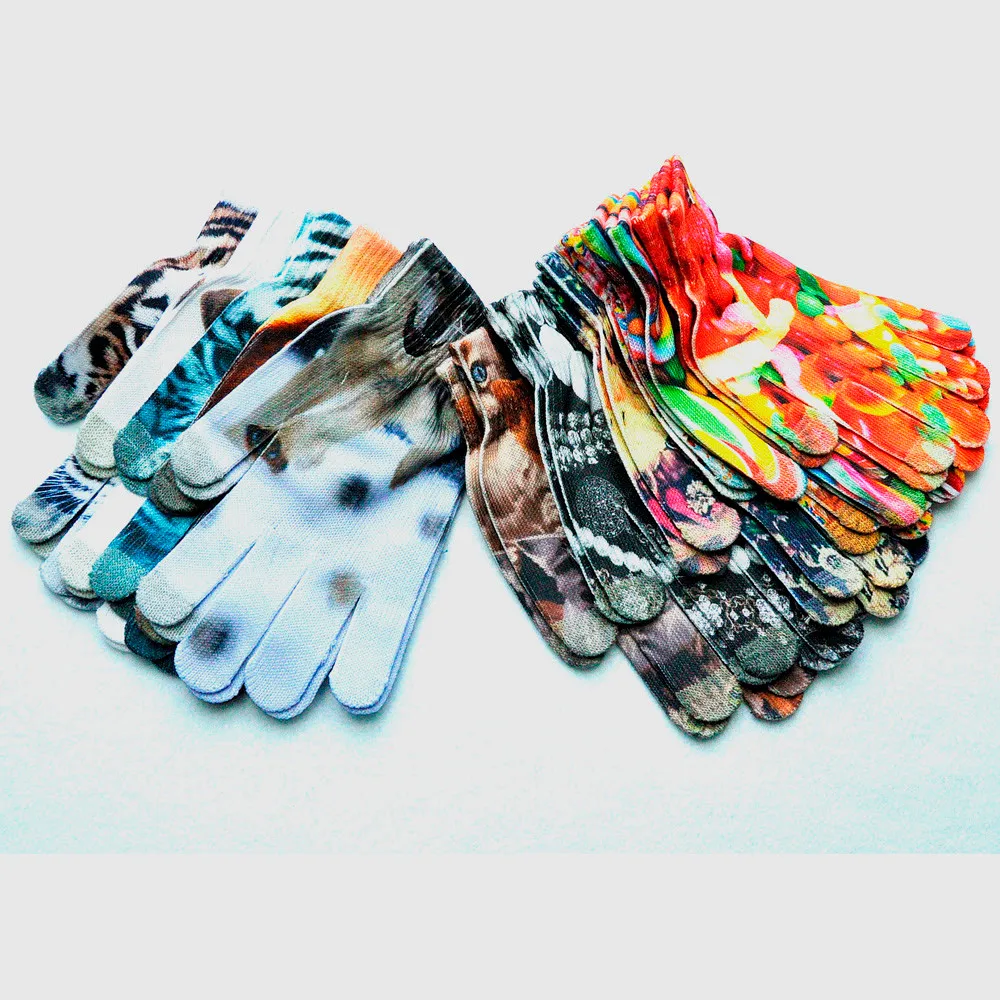 Женские перчатки guantes, мужские, сохраняющие тепло, 3D принт, вязаные, для экрана телефона, Китти, питомец, милые перчатки, удобные, rekawiczki, зимние перчатки L50