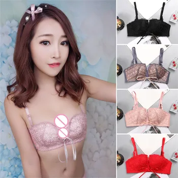 

2019 Newly Hot Women Drawstring Push Up Lace Bra Lingerie Wirefree Bra Tops MSK66