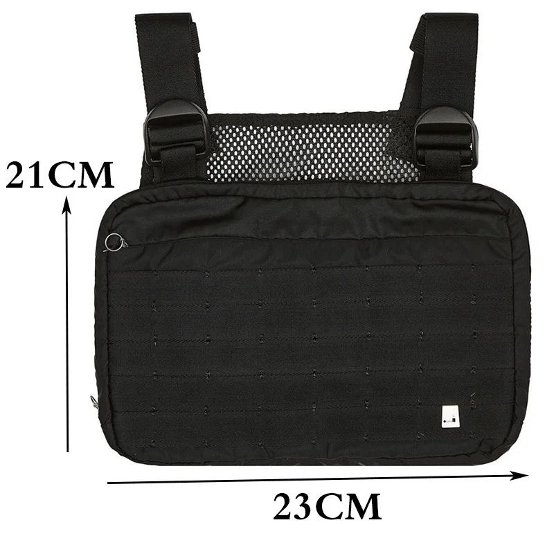 Fashion Chest Rig Men Hip Hop Streetwear Casual Functional Tactical Chest Bag Kanye West Cool Boy Cross Shoulder Bag