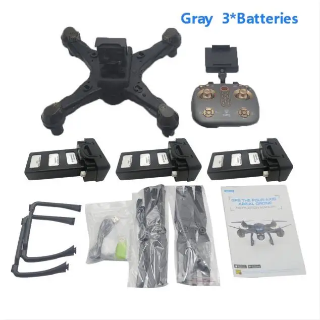 LH-X38G Дрон Двойной gps wifi FPV Дрон с камерой 4K пульт дистанционного управления Вертолет RC Дрон Профессиональный Дрон с батареями 3 - Цвет: Зеленый