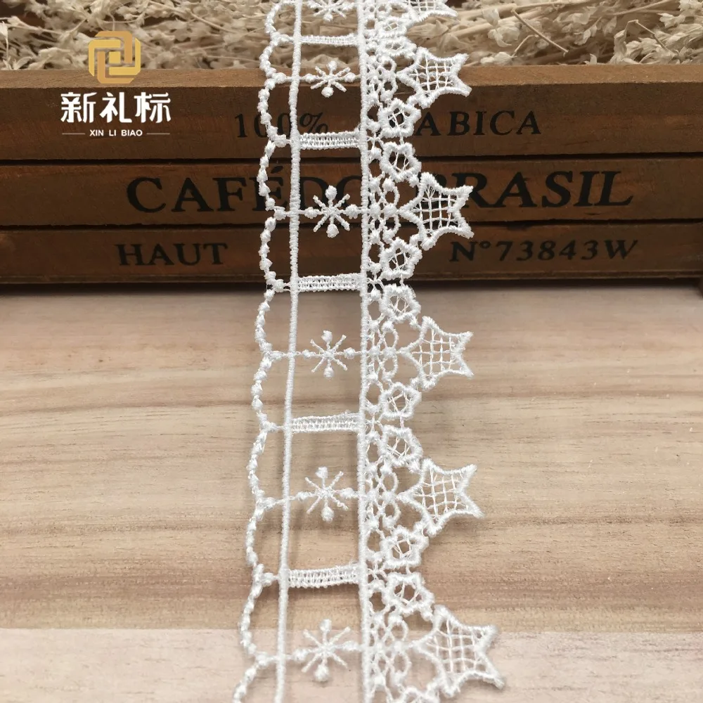 

1yard High quality water soluble lace fabric manufactured by hand with garment accessories width of 4CM and DIY ribbon underwear