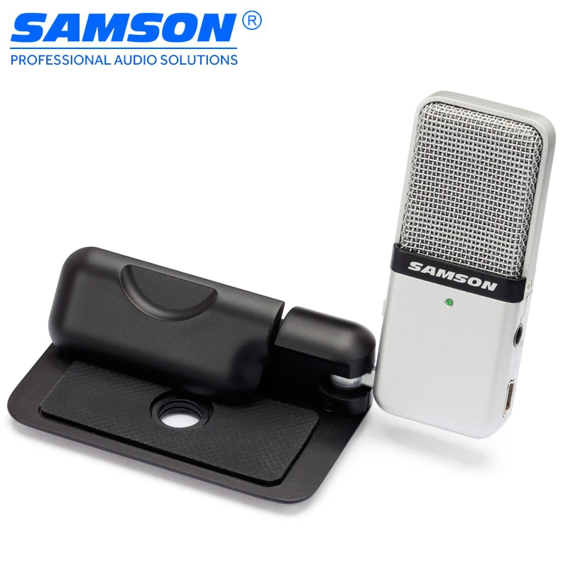 

Samson Go Mic Portable USB Condenser Microphone Plug and Play Compatible with a Mac or PC Recording Music Podcasting