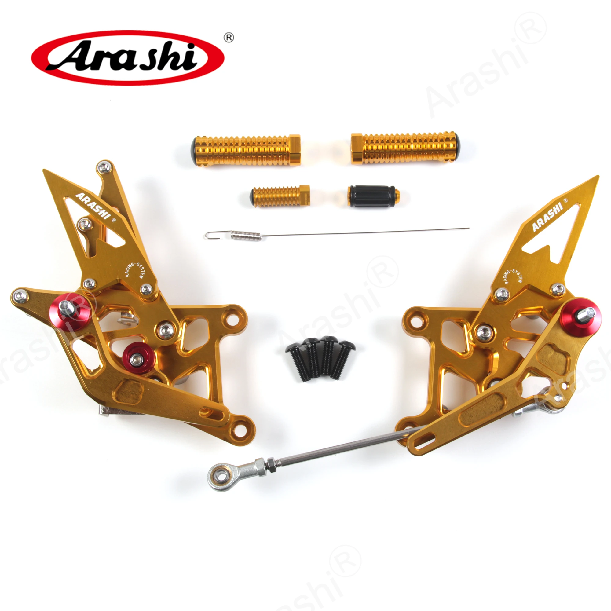 ARASHI 1 комплект для HONDA CBR300R- CNC регулируемая подножка Rider подножка Rearset часть CBR300 CBR 300 R 300R