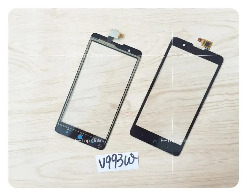Отслеживание Черный сенсорный экран zte Blade V5 HN V993W сенсорная панель стекло дигитайзер сенсор; 5 шт./лот