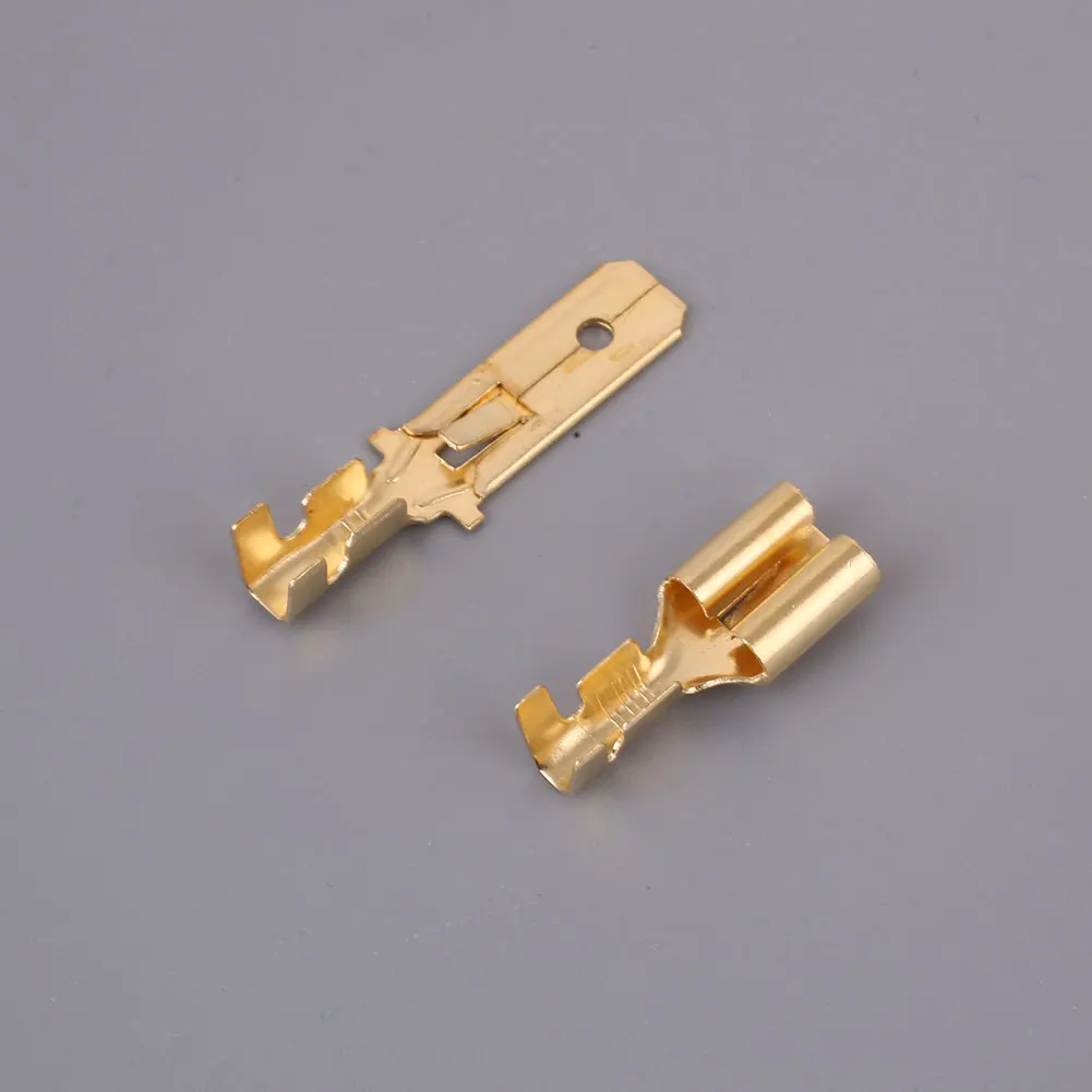 6.3 mm 2Pin Electrical Coupler Car Electrical Connector Electrical