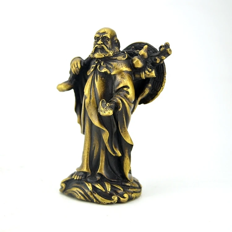 SHUN brass copper Bronze crafts Dharma master statue decoration home decoration ideas