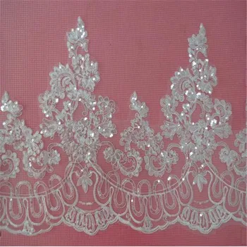 

9Meters High Quality White, ivory Lace DIY Accessories Cars Bone Dress Lace Trim for Wedding Dress 38cm LW0033