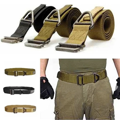

Men's Adjustable Canvas Rescue Rigger Belt Canvas Casual Waistband New Arrival