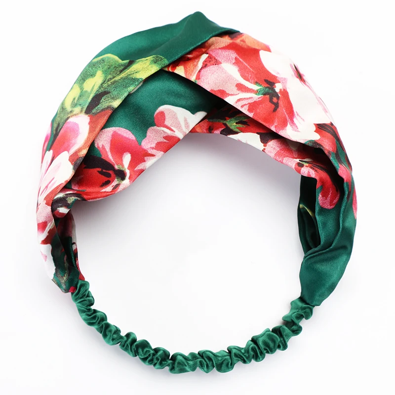 

Bohemian Hair Band Retro Cross Turban Headwear Bandanas Hairbands Print Headbands Accessories Headwrap for Women Girls