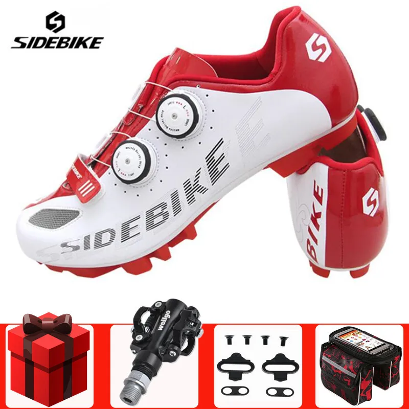 

Sidebike MTB Cycling Shoes add pedal set Professional Self-Locking Bicycle Shoes Non-Slip Bike Racing Shoes Sapatos de ciclismo