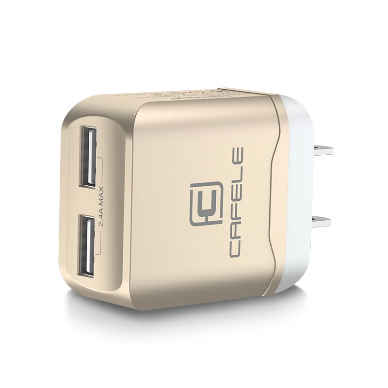 Cafele двойной USB порт зарядное устройство для iPhone X 8 7 телефон зарядное устройство 5 В 2.4A ЕС адаптер для samsung S10 S9 S8 Xiaomi 9 8 Путешествия стены
