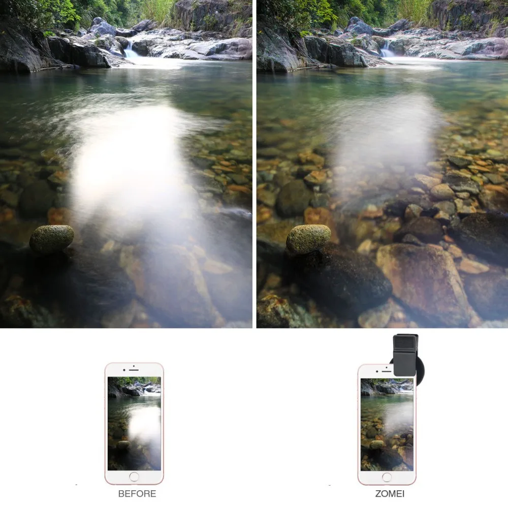 ZOMEI 37 мм профессиональный телефон камера круговой поляризатор CPL объектив для iPhone 7 6S Plus samsung Galaxy huawei htc Windows Android