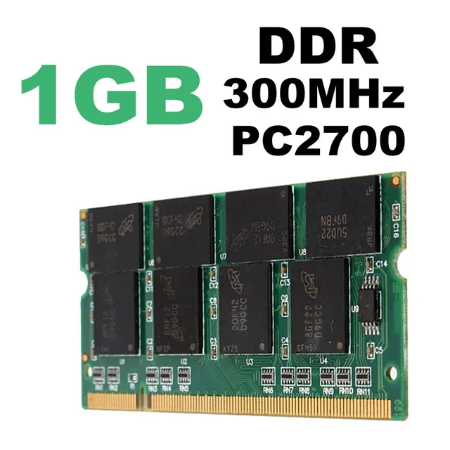 1gb memory ram ddr 333mhz pc2700 non ecc 200 pins dimm ram laptop which early dimm form factor applied to laptops