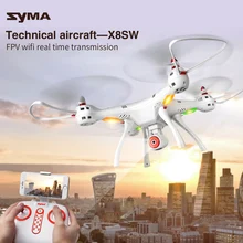 SYMA X8SW 2,4G wifi FPV передача в режиме реального времени 4CH 6 Axis удержание высоты RC Квадрокоптер с Вертолет камеры VS X8HW X8W