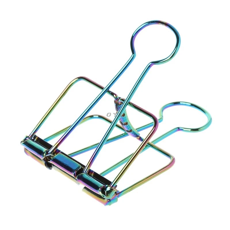 

Newest Multi-color Metal Binder Clips Notes Letter Photo Paper File Clip Stationary Office School Supplies